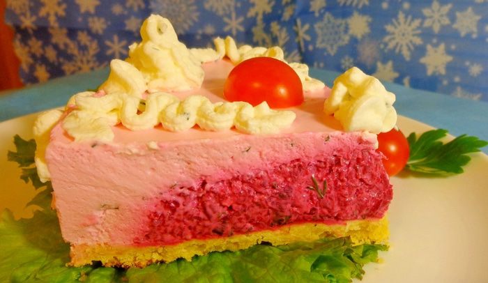 Закусочный чизейк со свеклой &amp;quot;Румяная заря&amp;quot;