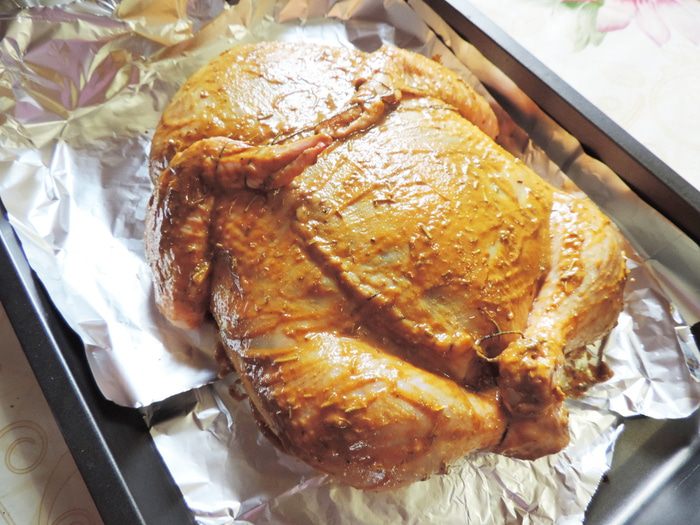 Фаршированная курочка по-французски