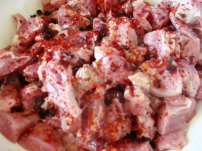 Азу из индейки с запеченным картофелем