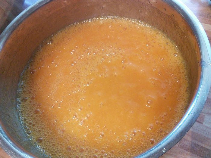 Ореховый тарт с персиковым курдом 