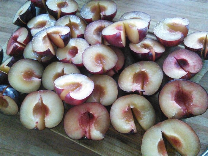 Сливовый тарт с маковой начинкой 