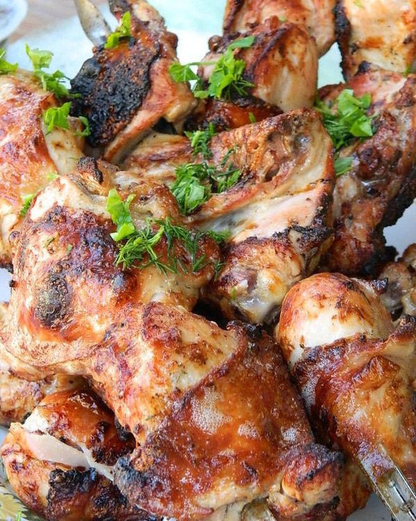 Шашлык из курицы на пиве