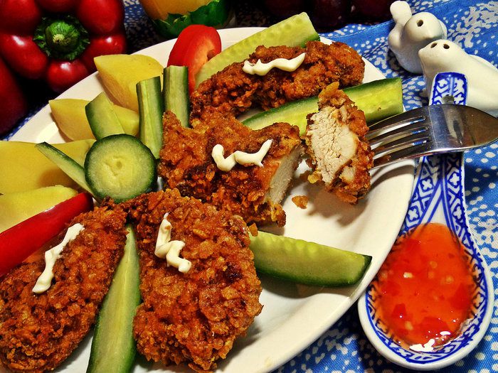 Курица в кукурузной панировке