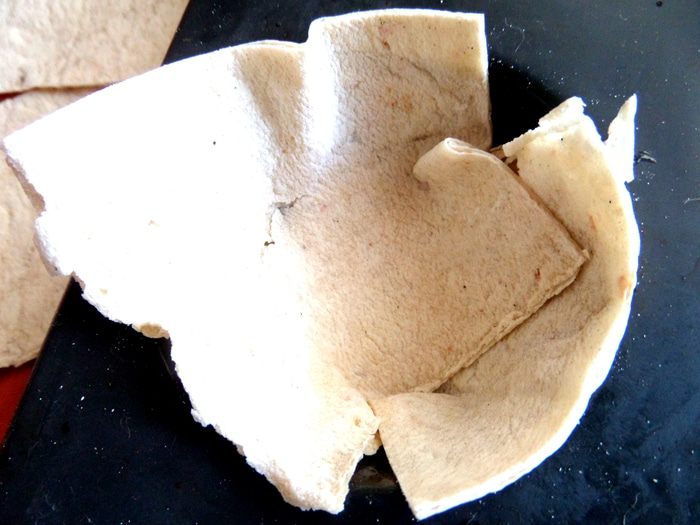 Грибы с картошкой в корзиночках из лаваша (постные)