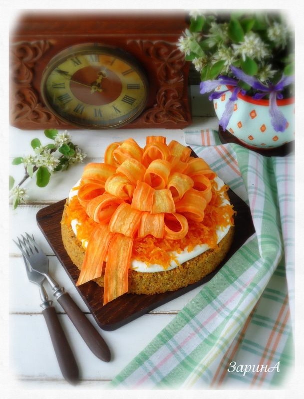 Швейцарский морковный торт