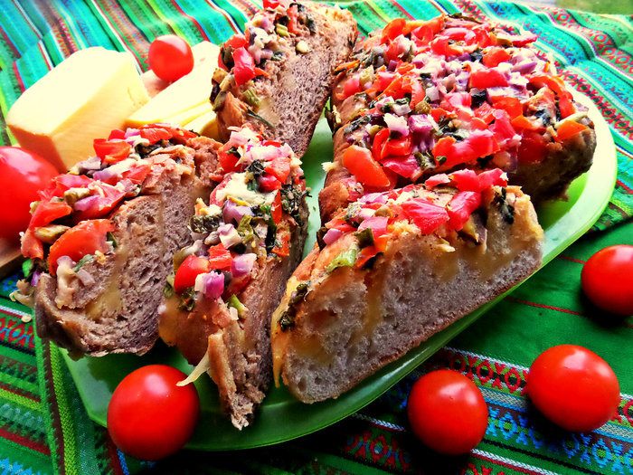 Горячая закуска из чиабатты