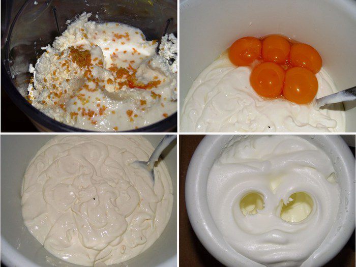 Творожное суфле с черникой