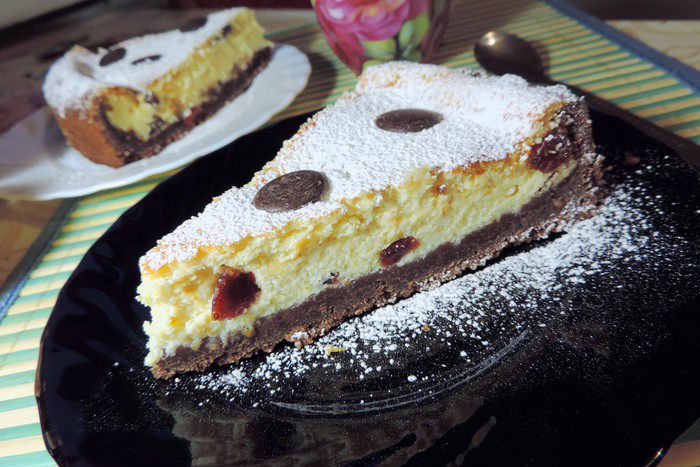 Чизкейк с &amp;quot;пьяной&amp;quot; клюквой