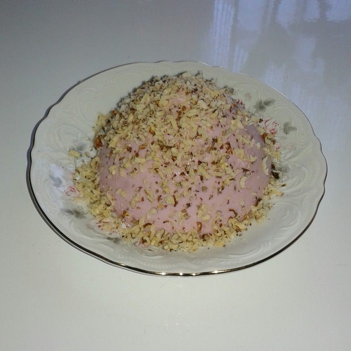 Творожно-ежевичное желе