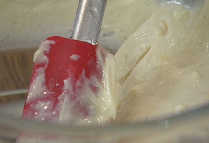 Шоколадный кекс с кленовым кремом 
