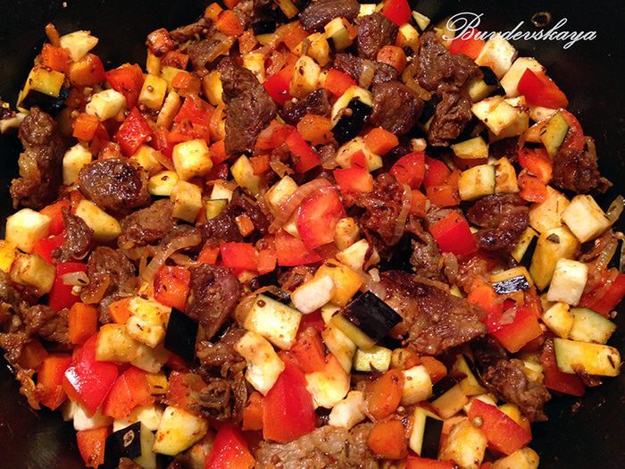 Узбекский лагман жареный 