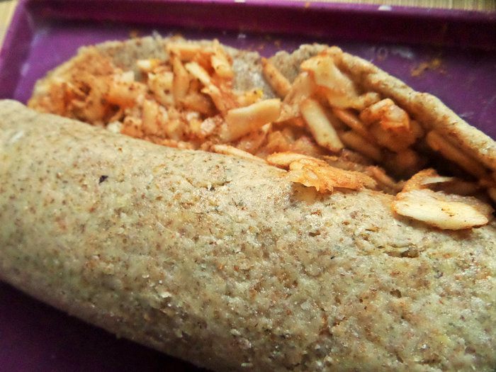 Булочки яблочные из полезной муки