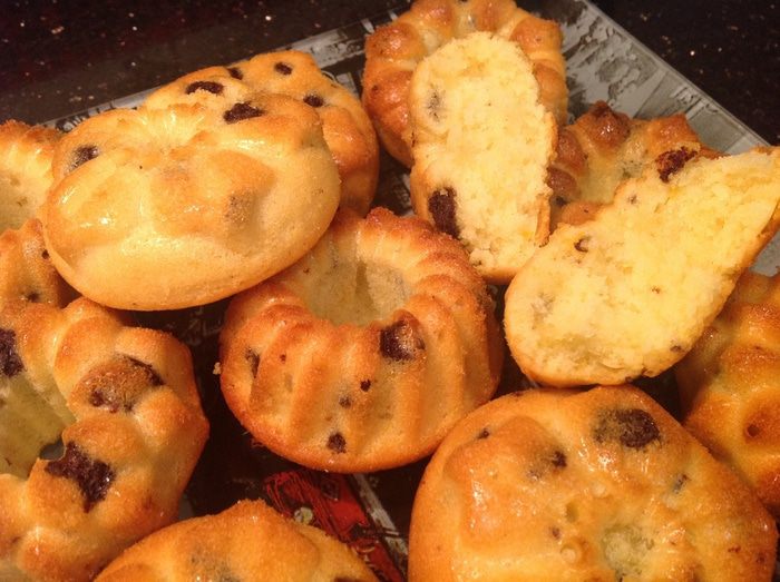 Лимонные кексы с шоколадными каплями