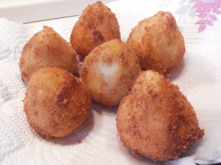 Картофельные крокеты с куриной начинкой