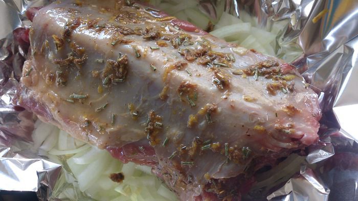 Запеченная баранья корейка