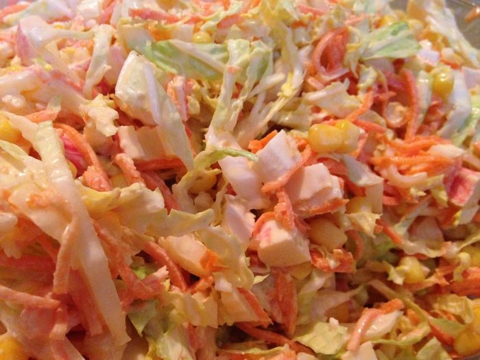 Салат-трансформер из пекинской капусты и корейской моркови