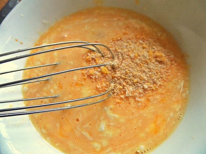 Омлетный рулет с начинкой