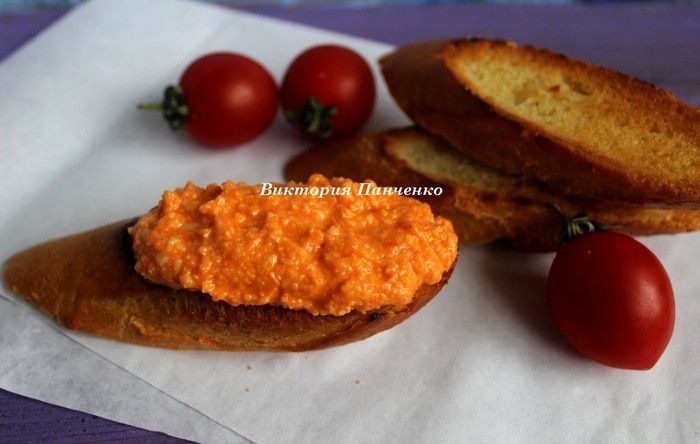 Паштет из сыра и томатов  (Almogrote Canario)