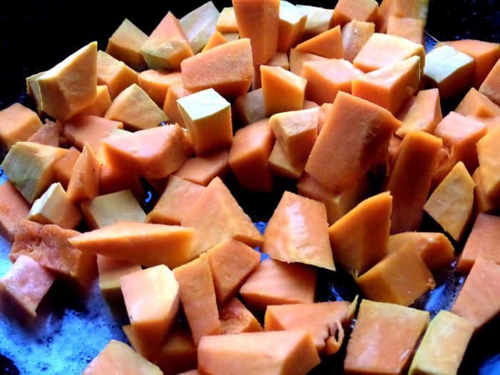 Тыквенный суп-пюре со шпинатом