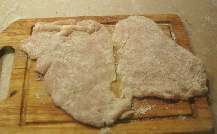 Куриная отбивная с кисло-сладким соусом