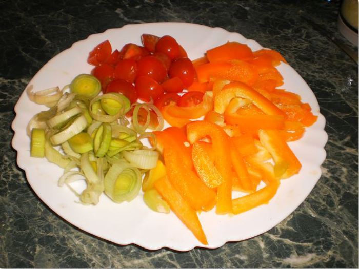 Фунчоза с курицей, грибами, овощами и соусом &amp;quot;Терияки&amp;#39;&amp;#39;