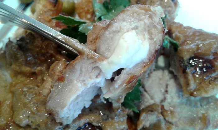 Свинина &amp;quot;Фламбе&amp;quot; с соусом из красного вина