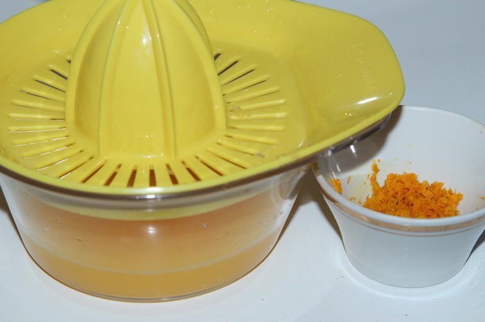 Творожно-яблочный мусс с апельсиновым желе