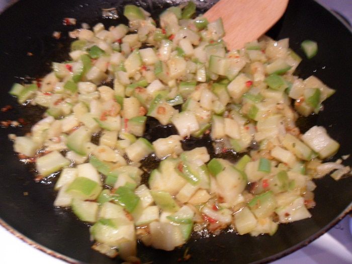 Паста с сыром и цукини