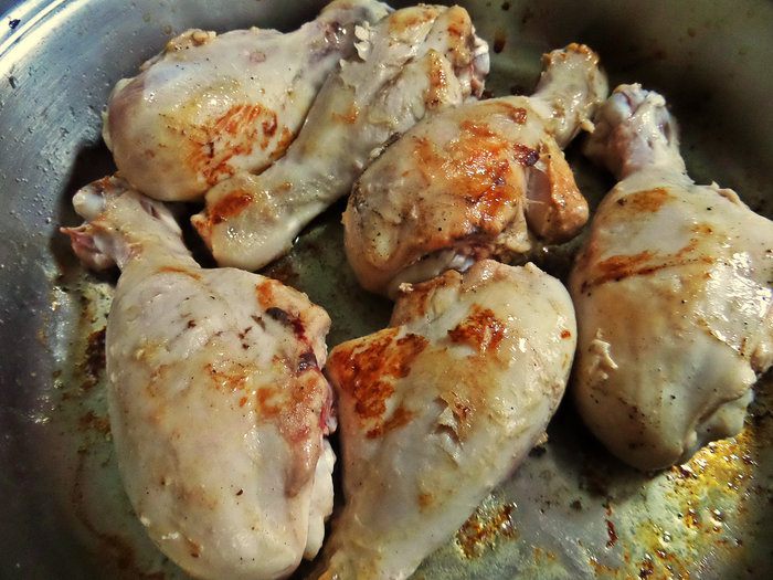 Карри с курицей и фасолью