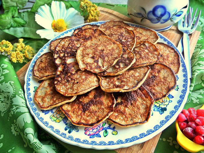 Оладьи из двух продуктов