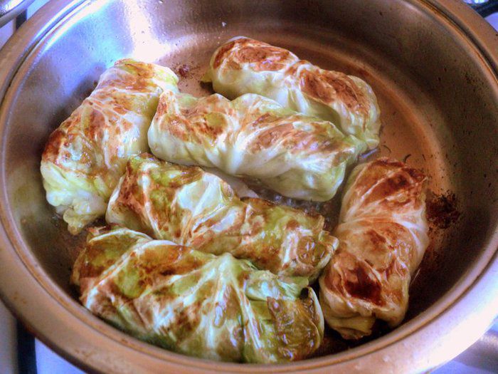 Голубцы с картофелем и грибами