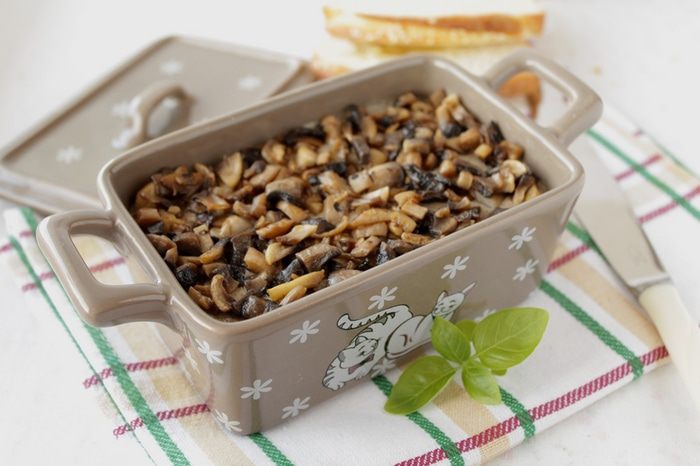 Печеночный паштет с грибами