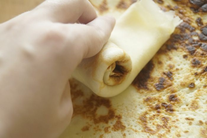 Блинчики с апельсиново-лимонным соусом