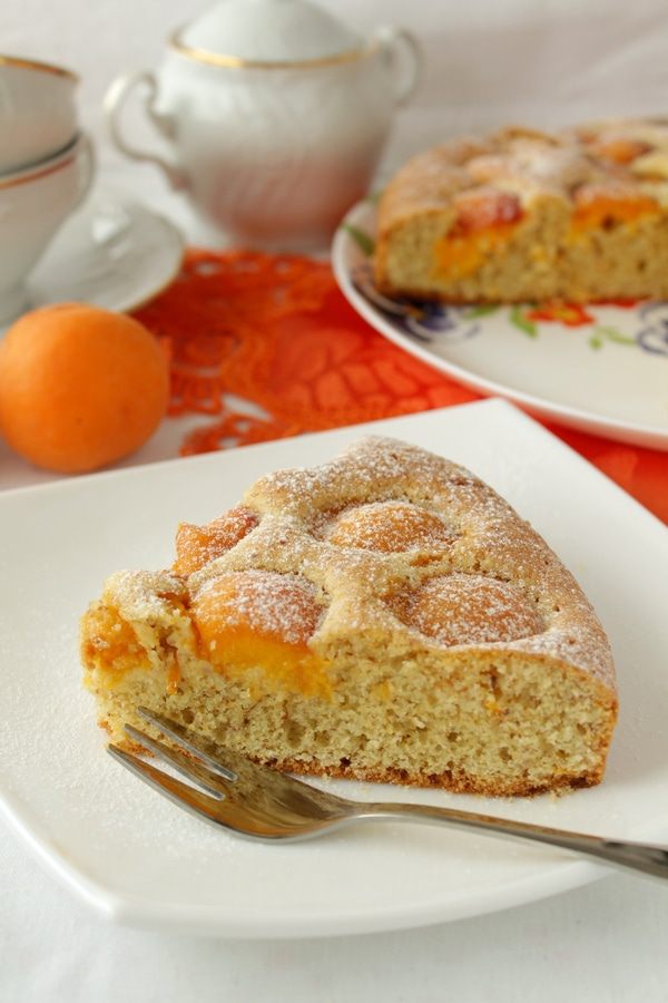 Тосканский кукурузный пирог с абрикосами