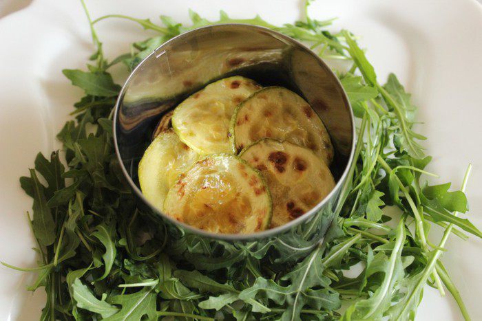 Гриль-салат из кабачков и баклажанов