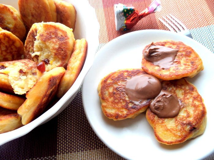 Тыквенно-творожные оладушки