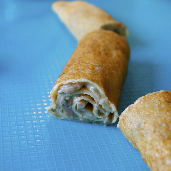 Блинчатые пирожки, панированные в тесте