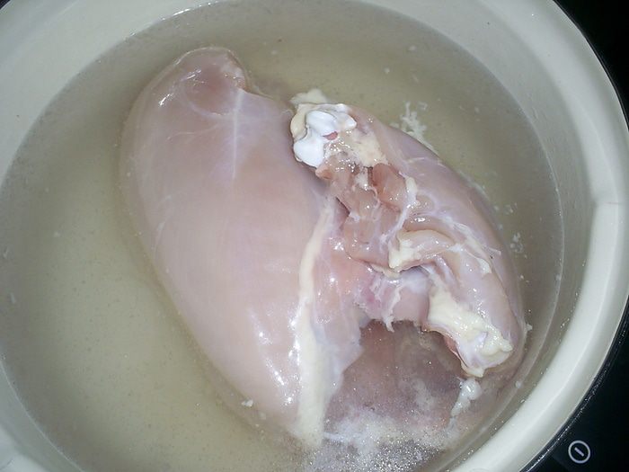 Запеченная блинная курочка с двумя начинками