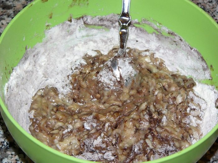 Мягкое банановое печенье с семечками