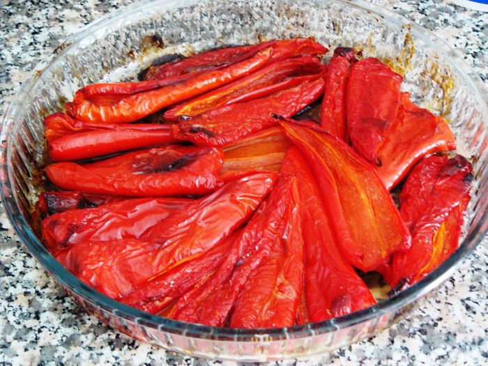 Запеченный перец с йогуртом