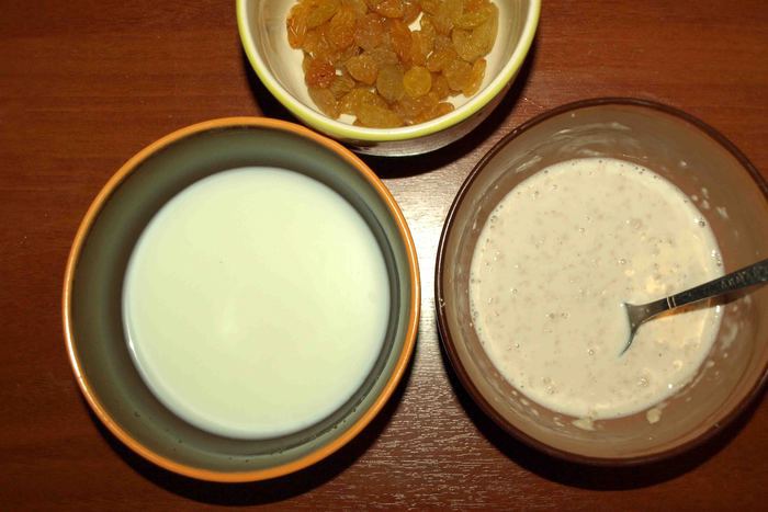 Сдобные булочки с изюмом