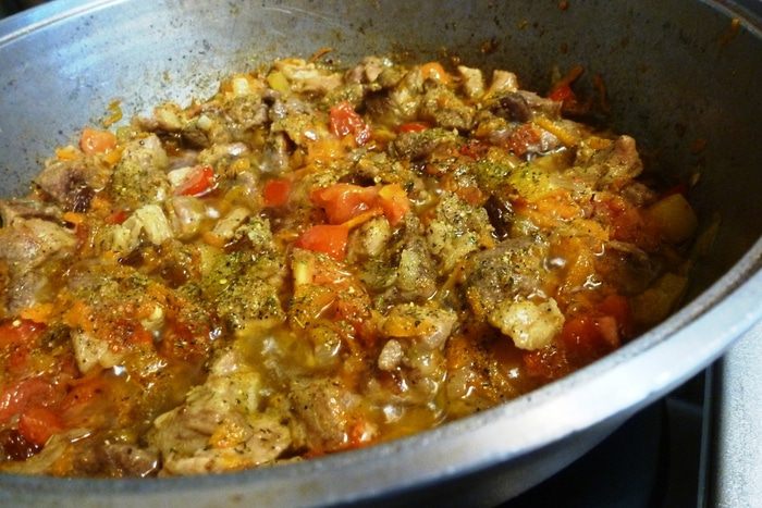 Рисовая каша «Ароматная» с мясом и яблоками