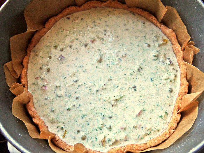 Киш «Тунец с овощами»