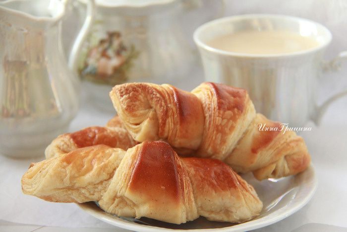 Круассаны с ветчиной