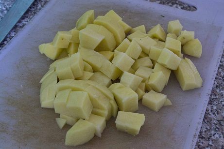 Сырный суп с рисом и куриными кнелями