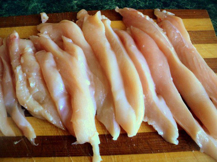 Куриные грудки на шпажках