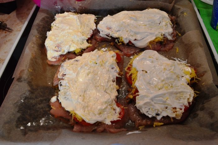 Куриная грудка под овощной шубкой