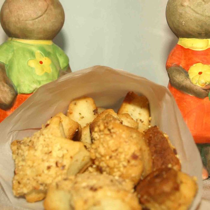 Сырное печенье с миндалем