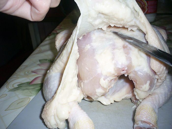 Фаршированная курочка по-французски