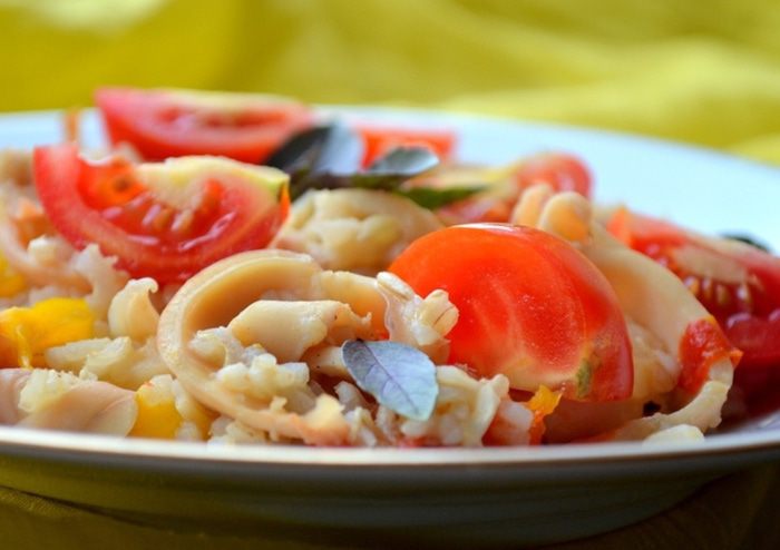Паэлья с кальмарами